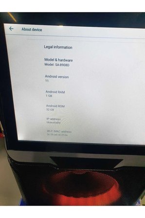 ANDROİD TABLET EKRANLI BLUETOOTH HOPARLÖR ŞARJLI TAŞINABİLİR SES SİSTEMİ