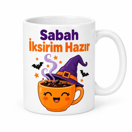 Sabah İksirim Hazır Tasarımlı Porselen Kupa - MODEL 374