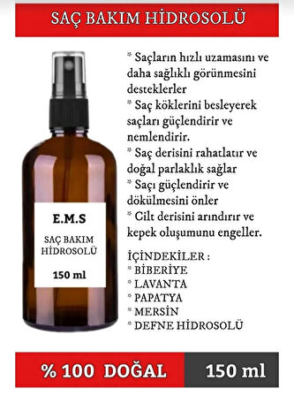 Saç Bakım Hidrosolü Saç Bakım Suyu. Hızlı Saç Uzatma Saç Dökülmesi Kepeklenme.
