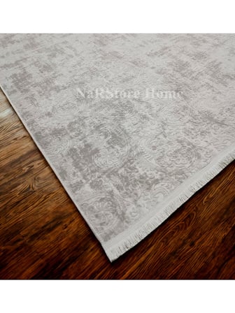 Dinarsu Kaymaz Taban Saçaklı Kesme Halı Yolluk Nevra Asos Vizon