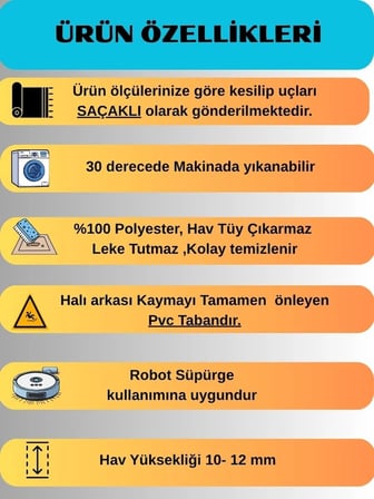 Kaymaz Taban Gri Modern Geometrik Desenli Kalın Yıkanabilir Yolluk Halı