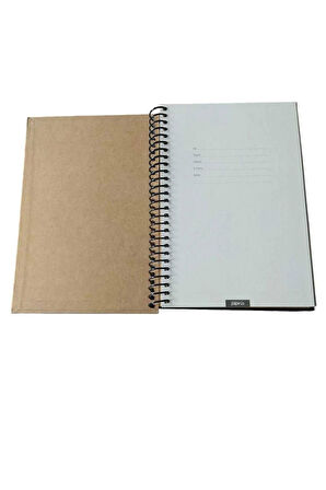 Papirüs Çiçek Spiralli Sert Kapak 16X23 100 yaprak Çizgili