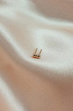 Çocuk Mini Top Küpe