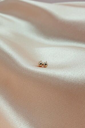 Çocuk Mini Top Küpe