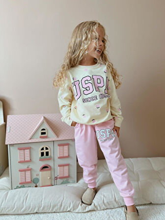 US POLO Premium Kalite  3 İplik Fitilli Kumaş Alt Üst Eşofman takımı