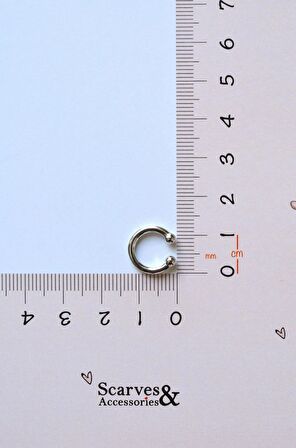 Gümüş Renkli Minimal Sıkıştırmalı Kıkırdak Küpe
