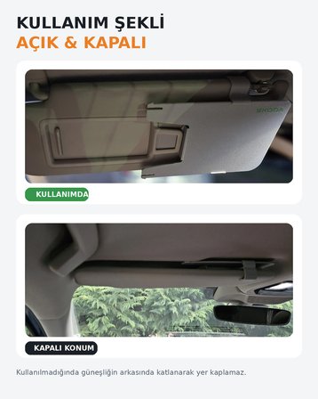 Araç Güneşlik Yan Uzatma Aparatı | Ayarlanabilir Ek Güneş Koruyucu | 3D Baskı