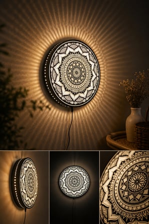 ✨ MANDALA IŞIKLI DUVAR DEKORU – IŞIKTAN DAHA FAZLASI ✨