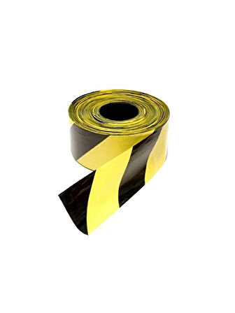 Safety 6 Cm'e 500 mt Sarı Siyah Emniyet Şeridi - ikaz Bandı