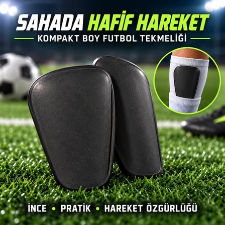 Küçük Boy Mini Futbol Tekmeliği – Çorap İçi Siyah Tekmelik