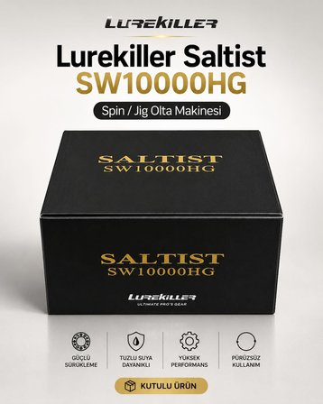 🎣 Lurekiller Saltist SW10000HG Spin / Jig Olta Makinesi