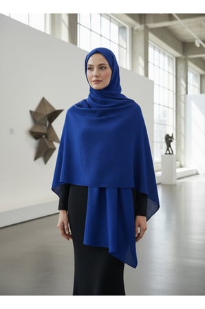 Moda Kaşmir Safir Şal