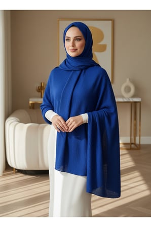 Moda Kaşmir Safir Şal