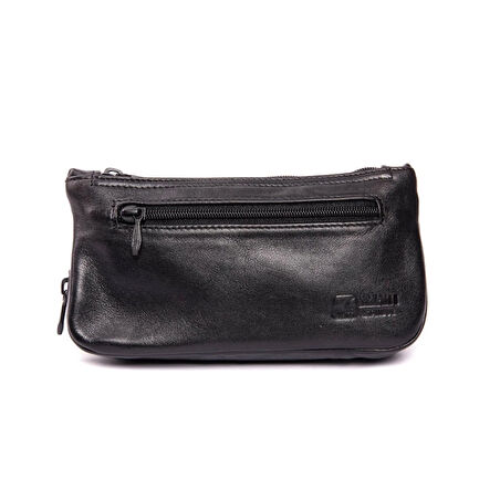 Şahin Siyah Deri Pipo Çantası 101801
