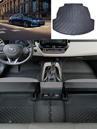 Sahler Toyota Corolla Sedan 205 4.5D Paspas 3D Rizline Bagaj Havuzu Set