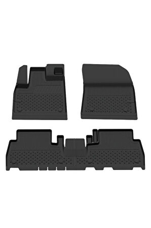 Sahler Fiat Doblo 2023 ve Sonrası 4.5D Paspas ve 3D Rizline Seperatörsüz Bagaj Havuzu Set