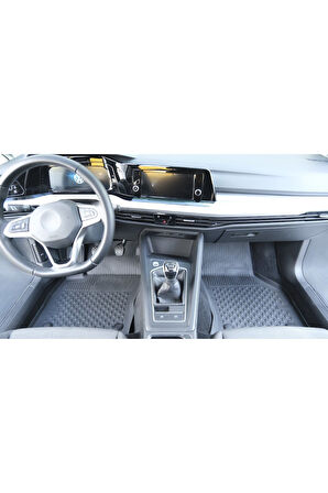 Sahler Volkswagen GOlf 8-8.5 Manuel 2021 ve Sonrası 4.5D Paspas 3D Rizline ALT Bagaj Havuzu 