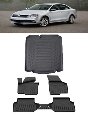 Sahler Volkswagen Jetta Comfortline-Highline 2011-2019 4.5D Paspas Rizline 3D Bagaj  Havuzu