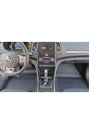 Sahler Renault Megane 4 Sedan 2016 Sonrası Touch Paket  Rizline 3D Sağ Cepli Bagaj Havuzu Set