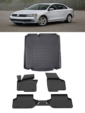 Sahler Volkswagen Passat B9 Variant 2024 ve Sonrası 4.5D Paspas  Rizline 3D Bagaj Havuzu Set 