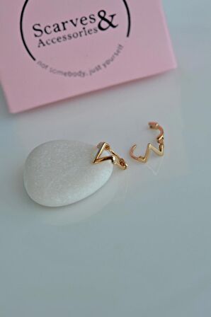 Kalp Atışı Model Mini Halka Küpe