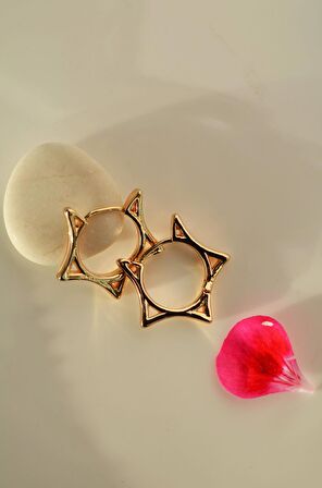 Yıldız Halka Küpe