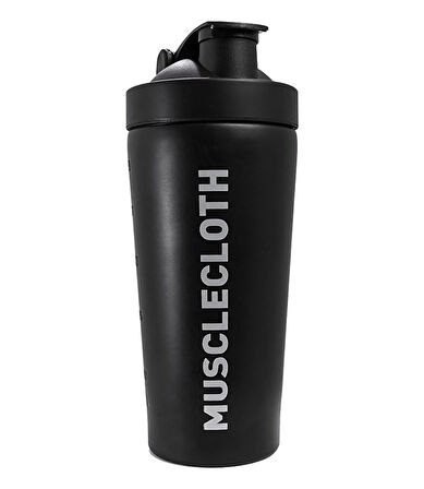 MuscleCloth Paslanmaz Çelik Shaker 739 ml Siyah