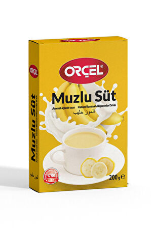 Orçel Sahlep + Muzlu Süt +Nane Limon  Aromalı İçecek Tozu Oralet Çay 3x200gr.