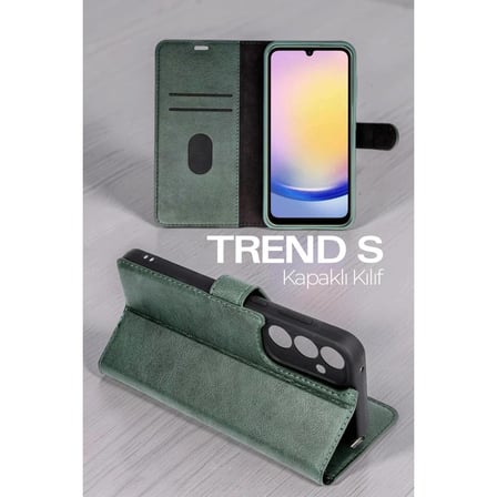 Samsung Galaxy S26 Uyumlu Kılıf Trend S Plus Kapaklı Kılıf - Taba