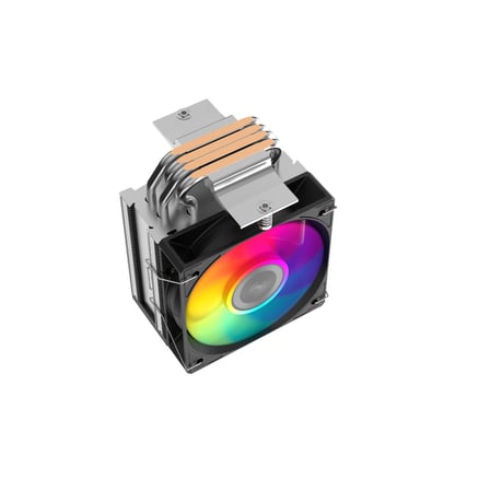 SAMA X40L, Black, 1x100mm ARGB Fan, Kule Tipi Hava Soğutma, 4 adet Gelişmiş Kompozit Isı Borusu, CPU Fan (AMD ve INTEL Tüm işlemciler ile uyumlu)