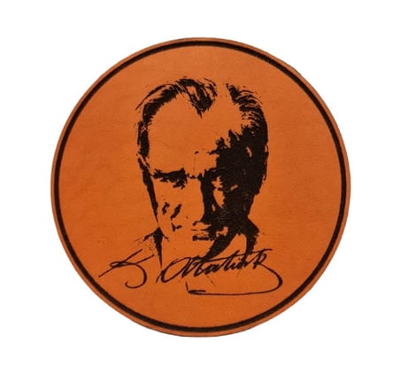 ATATÜRK Deri PEÇ - Arma - Askeri Patch