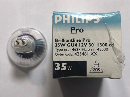 3 ADET PHILIPS 12V 35W MR 11 HALOJEN ÇANAK ÇAP:35mm