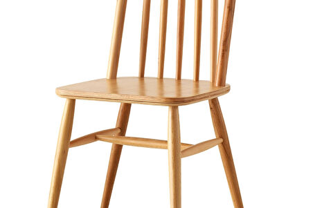 SEDEF AMERİKAN AHŞAP AYAK SANDALYE NATURAL