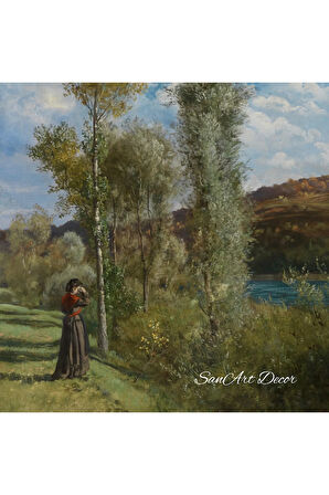 Çerçeveli Vintage Tablo, Yağlı Boya Tablosu, Çerçeveli Tablo, Sanatsal Dekor, Manzara Tablosu