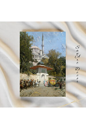 Çerçeveli Vintage Tablo, Yağlı Boya Tablosu, Çerçeveli Tablo, Sanatsal Dekor, Manzara Tablosu