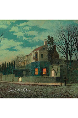 Çerçeveli Vintage Tablo, Yağlı Boya Tablosu, Çerçeveli Tablo, Sanatsal Dekor, Manzara Tablosu