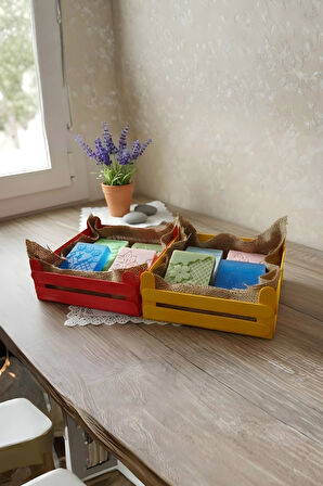 4'lü Sandıklı Sabunluk Seti