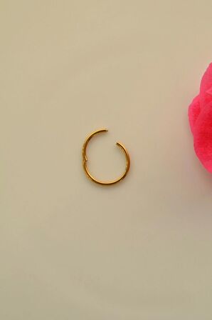 12 mm Gold  Çelik Piercing Helix Lob Conch
