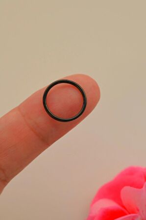 12 mm Siyah  Çelik Piercing Tragus Helix Lob Daith