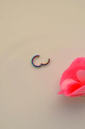 6 mm Hologram  Çelik Piercing Tragus Helix Lob Daith
