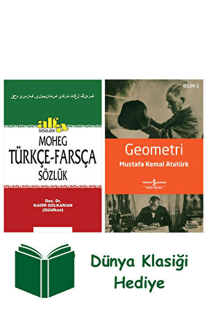 Türkçe - Farsça Sözlük (Ciltli) + Geometri + Dünya Klasiği Hediye