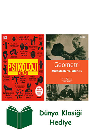 Psikoloji Kitabı (Ciltli) + Geometri + Dünya Klasiği Hediye