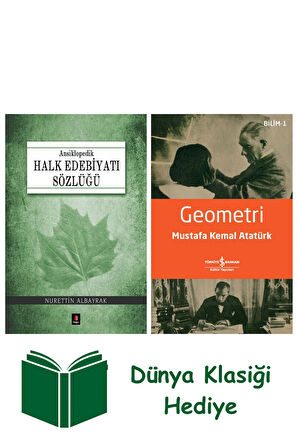 Ansiklopedik Halk Edebiyatı Sözlüğü (Ciltli) + Geometri + Dünya Klasiği Hediye
