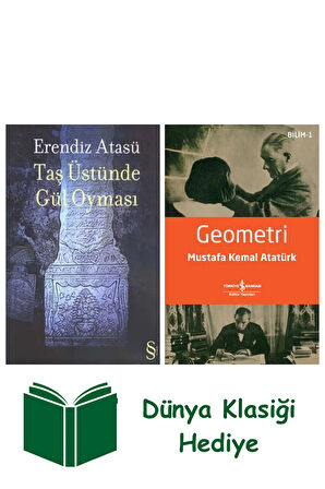 Taş Üstünde Gül Oyması + Geometri + Dünya Klasiği Hediye
