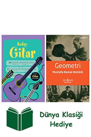 Kolay Gitar (Ciltli) + Geometri + Dünya Klasiği Hediye