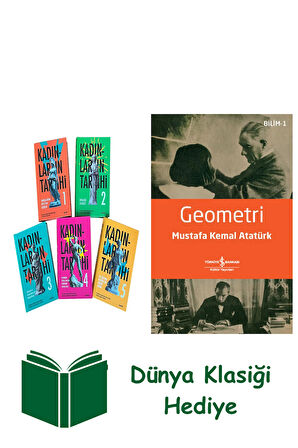 Kadınların Tarihi Set - 5 Kitap Takım (Ciltli) + Geometri + Dünya Klasiği Hediye