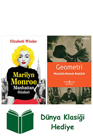 Marilyn Monroe Manhattan Günleri + Geometri + Dünya Klasiği Hediye