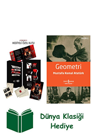 Ateşpare 6 Hediyeli Özel Kutu (Ciltli) + Geometri + Dünya Klasiği Hediye