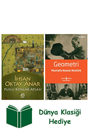 Puslu Kıtalar Atlası + Geometri + Dünya Klasiği Hediye
