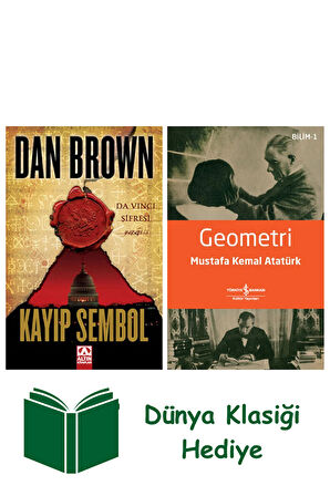 Kayıp Sembol + Geometri + Dünya Klasiği Hediye